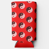 Ying yang cirkels op rood (Voorkant)