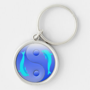 Ying-Yang Dolphin Sleutelhanger