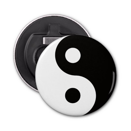 Ying Yang dualiteiten Button Flesopener (Voorkant)