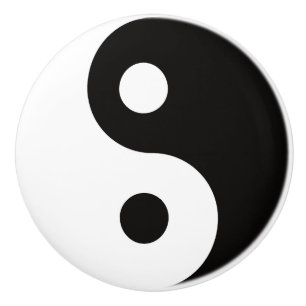 Ying Yang dualiteiten Keramische Knop