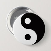 Ying Yang dualiteiten Ronde Button 7,6 Cm (Voorkant /achterkant)