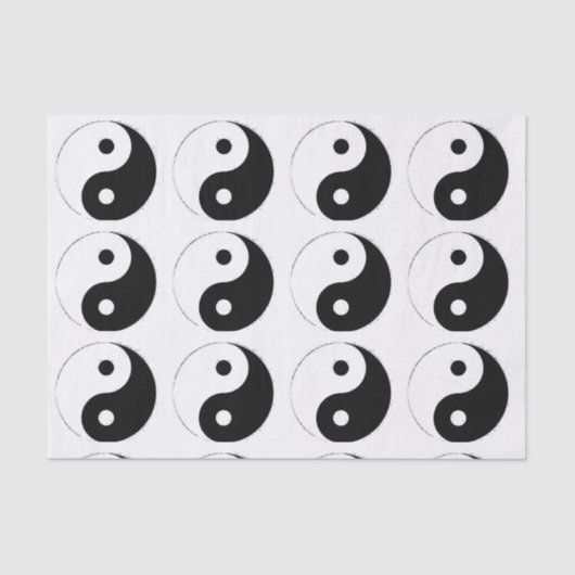 Ying Yang Gift Wrap Tissue Tissuepapier (Voorkant)