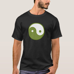 Ying Yang Green Design 2 T-shirt