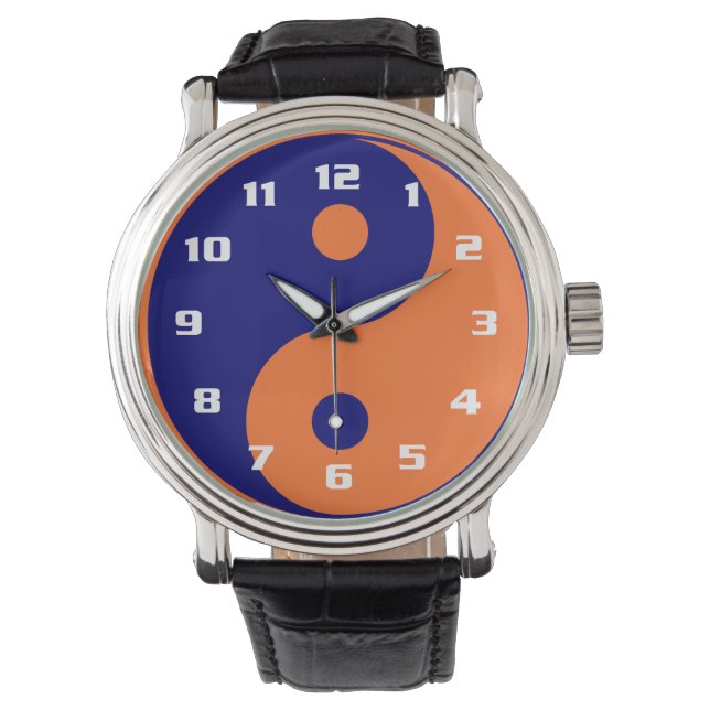 Ying Yang in Vibrant Colors Horloge (Voorkant)