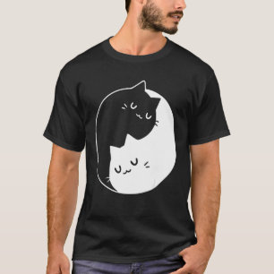 Ying Yang Katten Kat T-shirt