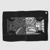 Ying Yang King Golfhanddoek (Horizontaal)