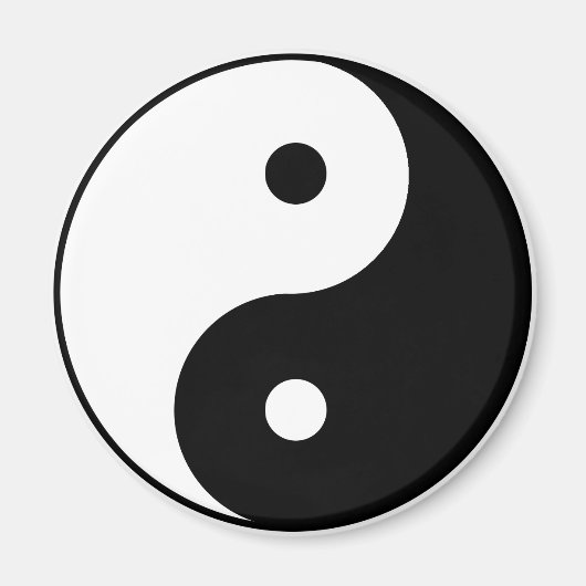 YING-YANG magnet (rond) Magneet (Voorkant)