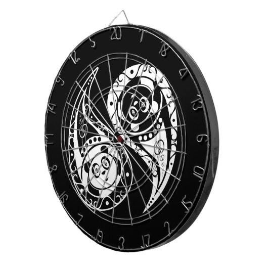 Ying Yang Panda Dartbord (Voorkant Rechts)