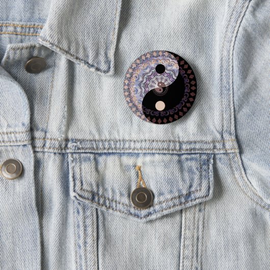 Ying Yang Ronde Button 5,7 Cm (In situ)