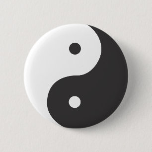 Ying Yang Ronde Button 5,7 Cm