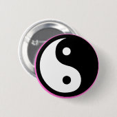 ying yang ronde button 5,7 cm (Voorkant /achterkant)