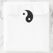 Ying Yang Ronde Sticker (Tas)