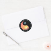 Ying Yang Sunset Ronde Sticker (Envelop)