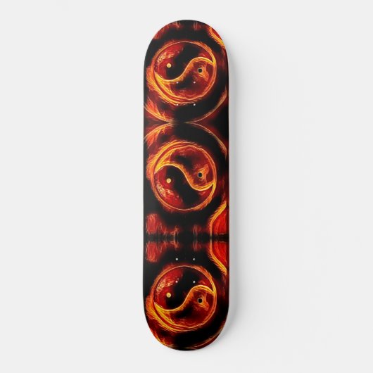 Ying Yang Symbol Skateboard (Voorkant)