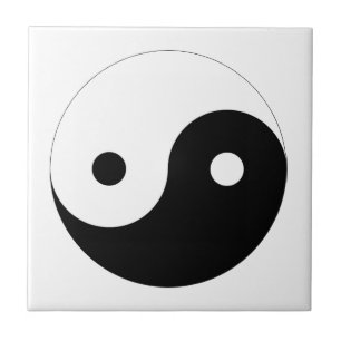 Ying Yang Tile Tegeltje