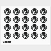 Ying Yang Wings Ronde Sticker (Vel)
