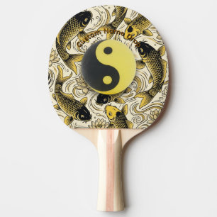 Ying Yang, Zen Tafeltennis Bal, Koi Vis, Aziatisch Tafeltennisbatje