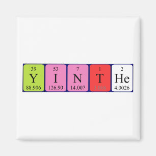 Yinthe periodieke table name magnet magneet