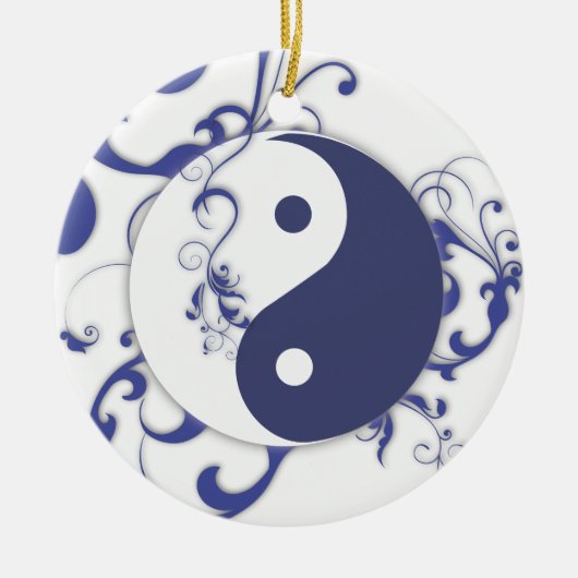 Yinyang avec ornement des parchemins (Devant)