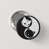 YinYang Buttonnen en Ninji Ronde Button 3,2 Cm (Voorkant /achterkant)