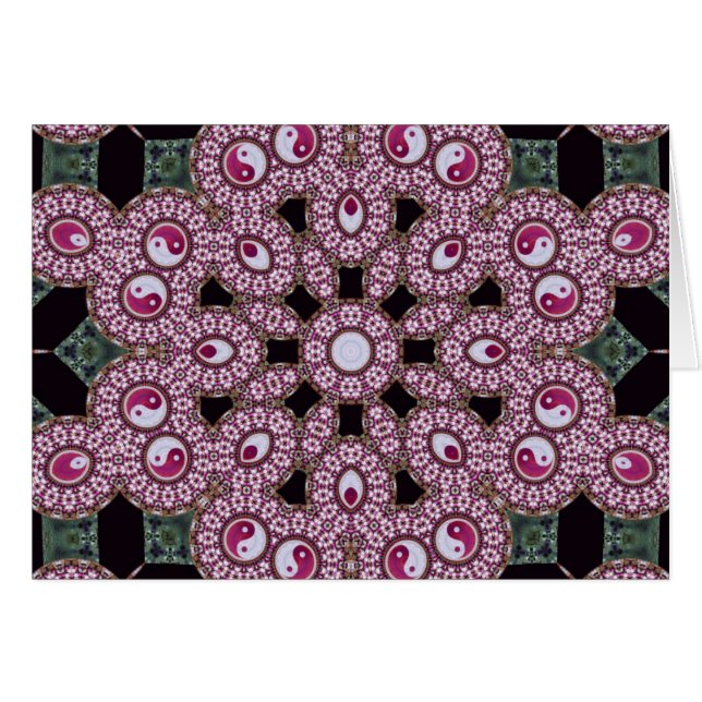 YinYang 'dala Kaart (Voorkant Horizontaal)