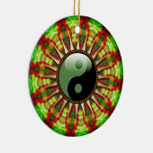 YinYang Mexican Sun flower Ceramic Ornament (Rechts)