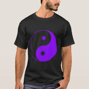 Yinyang Taoïst Spirituele Filosofie Paarse T-shirt