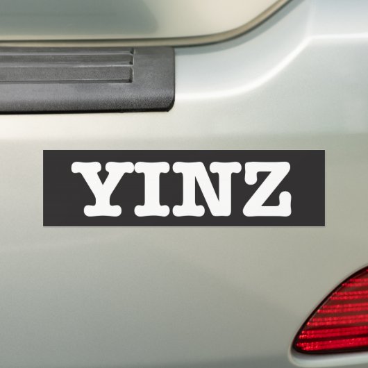 Yinz - bumpersticker (Op auto)