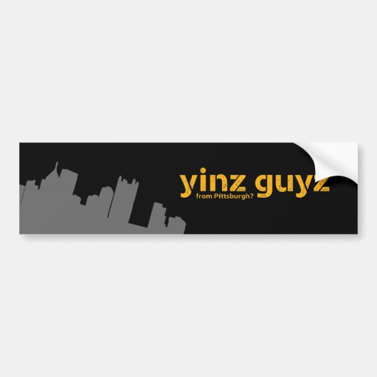 Yinz guyz bumpersticker (Voorkant)