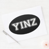 Yinz Ovale Sticker (Envelop)