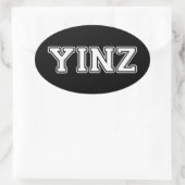 Yinz Ovale Sticker (Tas)