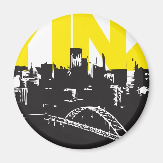 Yinz Pittsburgh Magneet (Voorkant)