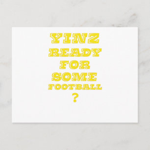 Yinz Ready voor een bepaald Football Briefkaart