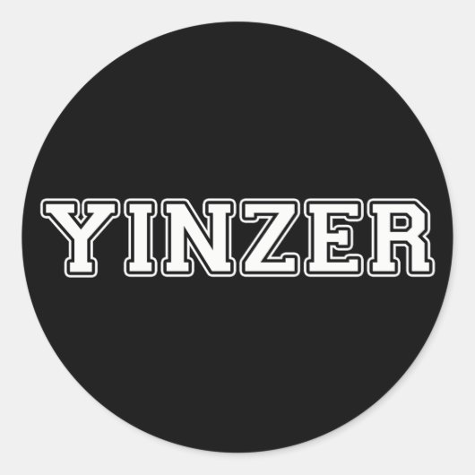 Yinzer Ronde Sticker (Voorkant)