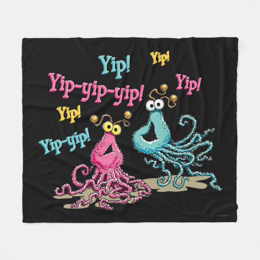  Yip-Yips Fleece Deken (Voorkant (Horizontaal))