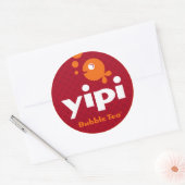 Yipi 3'' ronde sticker (Envelop)