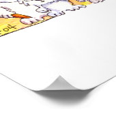 Yippee ! -Jolies lapins de caricature ! Impression (Coin)