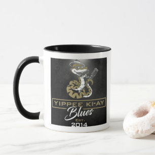 Yippee Ki-Ay Blues Café Mug