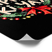 Yippee-ki-yay Funny Christmas Party Long Sleeve  Poster (Hoek)