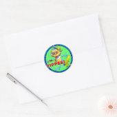 YIPPEE ! Stickers Anniversaire avec Nanas (Enveloppe)