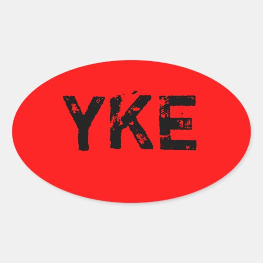 YKE - Sticker (Voorkant)