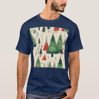 Ykomow Kerstbomen Vrouwen Vakantie Pine Tree Xm T-shirt
