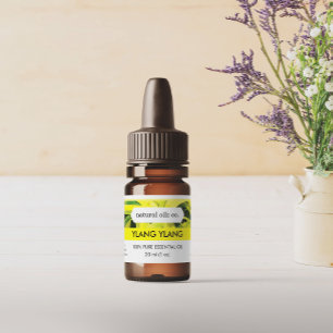 Ylang Ylang Essential Oils Étiquette de bouteille