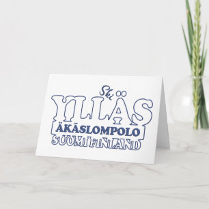 YLLÄS FINLAND wenskaart Kaart