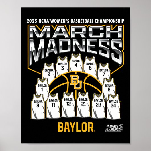 Ylor March Madness 2025 Women's Sketll Nil Poster (Voorkant)