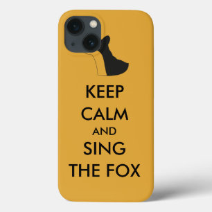 Ylvis Funny Keep Calm en Sing the Fox iPad Air iPhone 13 Hoesje