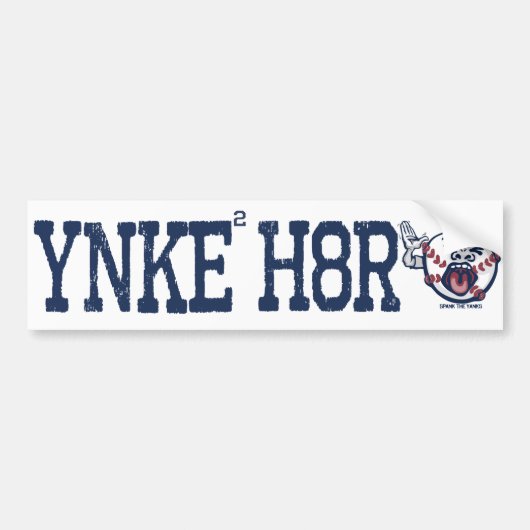 YNKEE H8R BUMPERSTICKER (Voorkant)