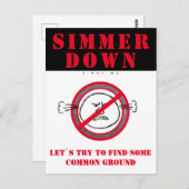 YNOTME BRIEFKAART SIMMER DOWN (Voorkant / Achterkant)