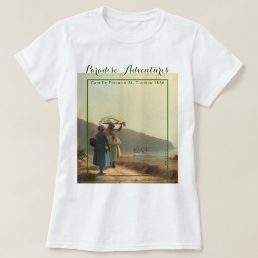 YNOTME PARADISE AVENTURES PISSARRO T-shirt (Design devant)