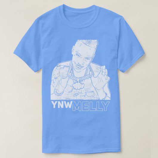 YNW Melly White T-shirt (Design voorkant)
